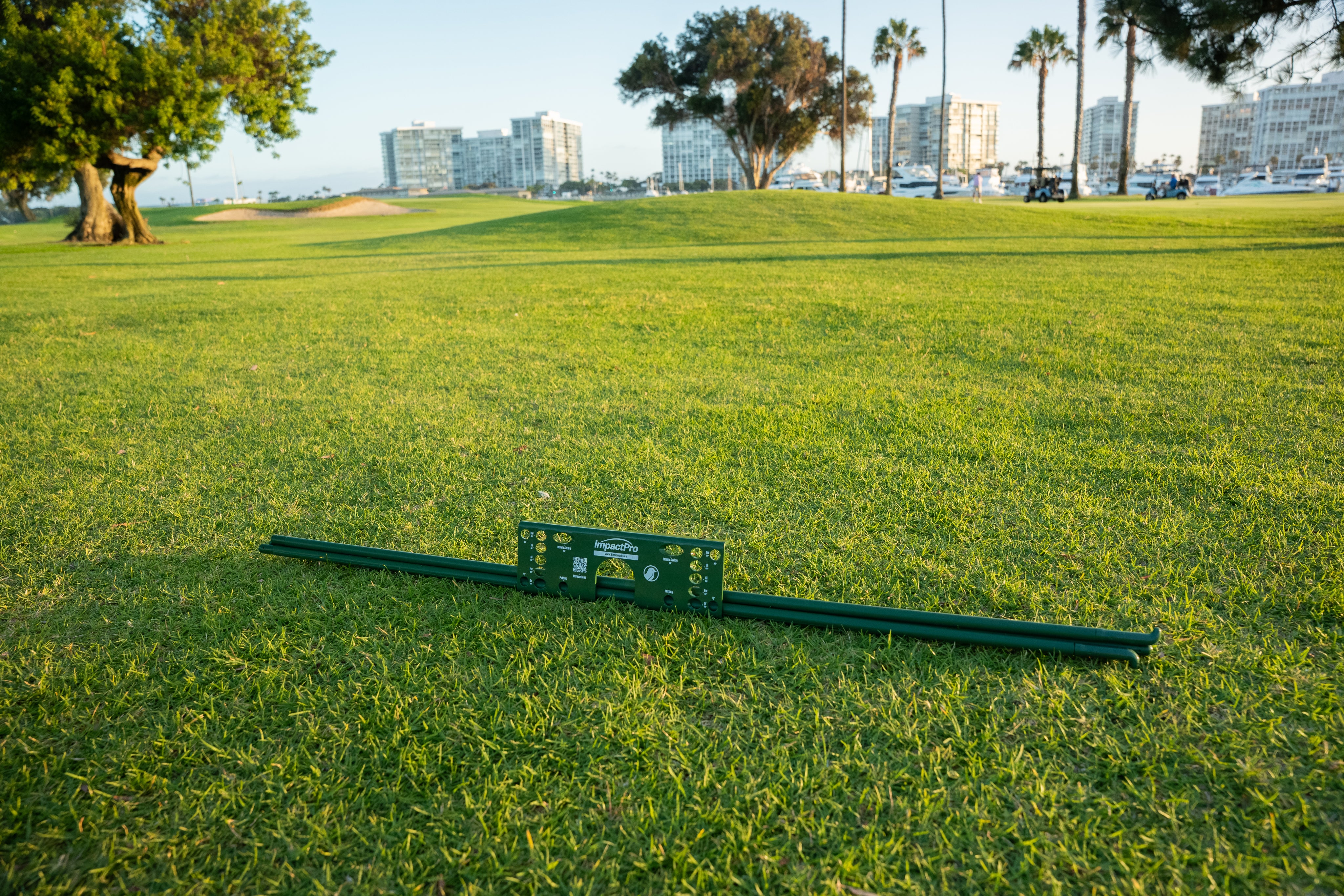 The ImactPro & 3 foam-padded alignment sticks.