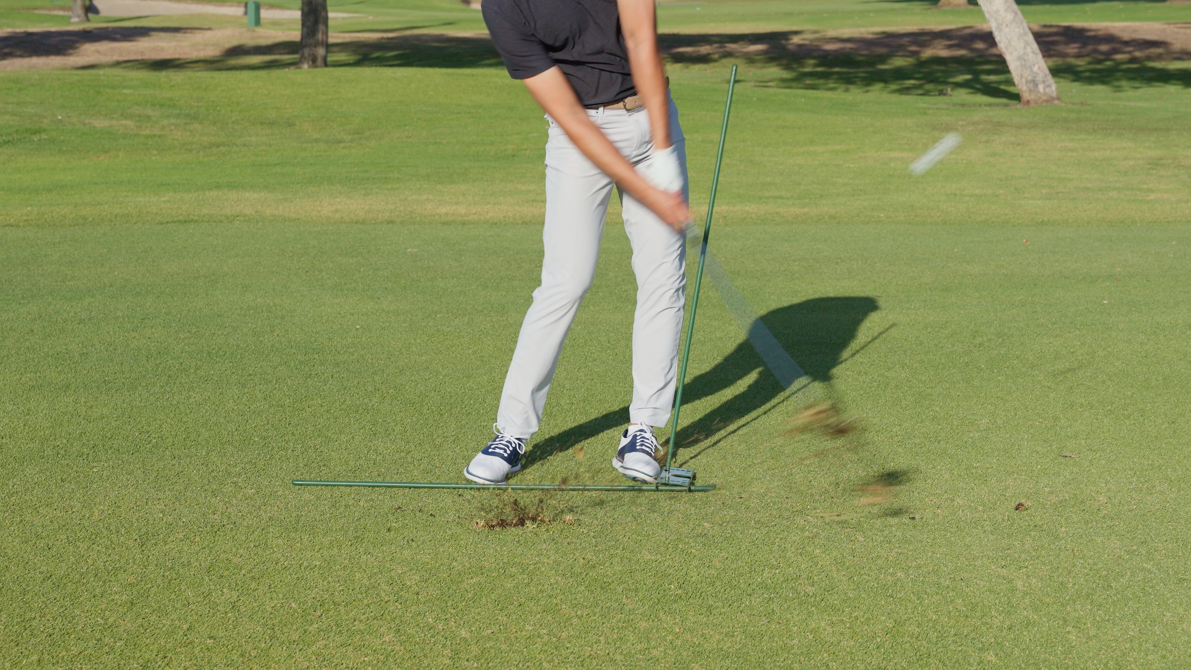 You sway off the ball.