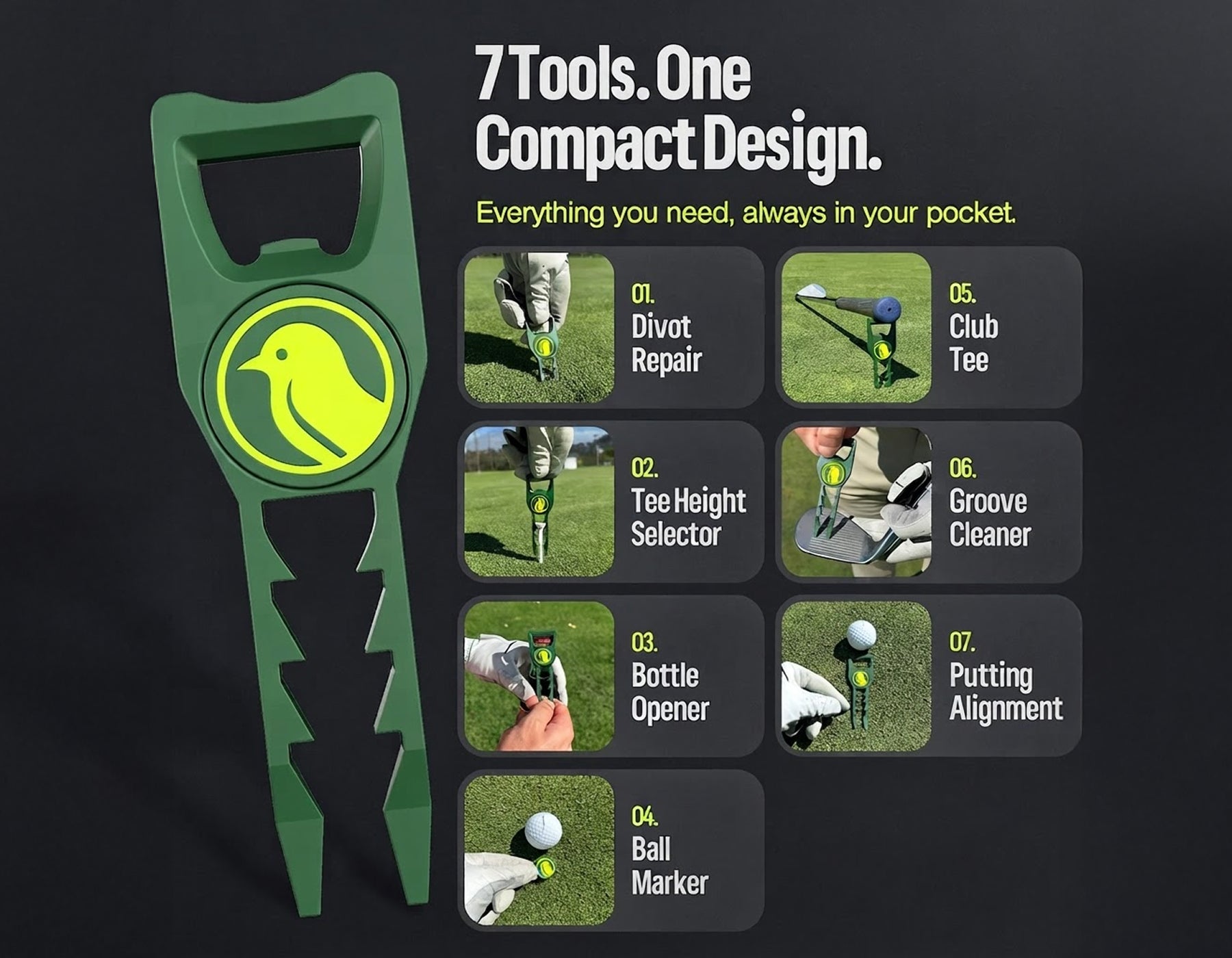 7-in-1 Divot Tool
